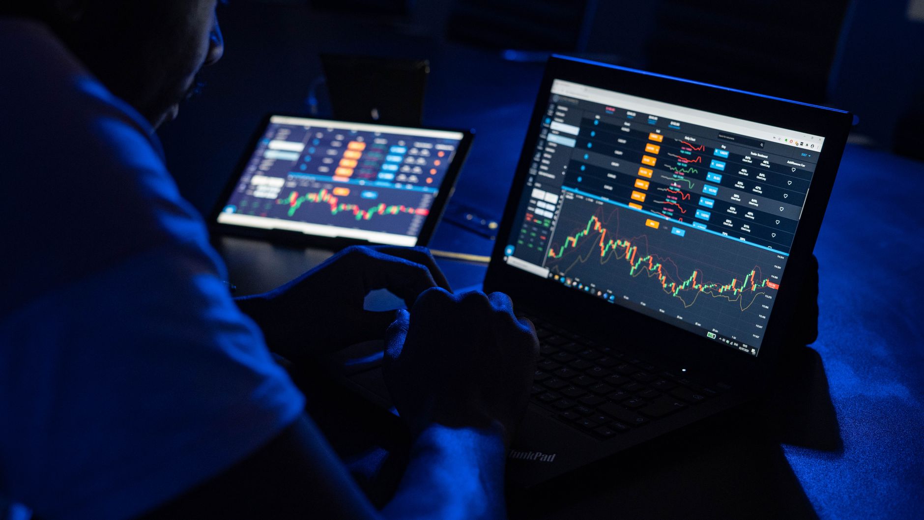 Nigerian stock exchange trading floor with data displays